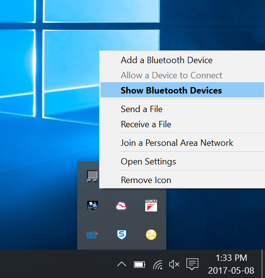 Establishing a Bluetooth PAN connection between FieldGenius and a